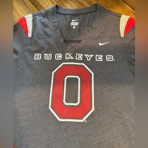 Nike Buckeyes Charcoal and Scarlet Tee